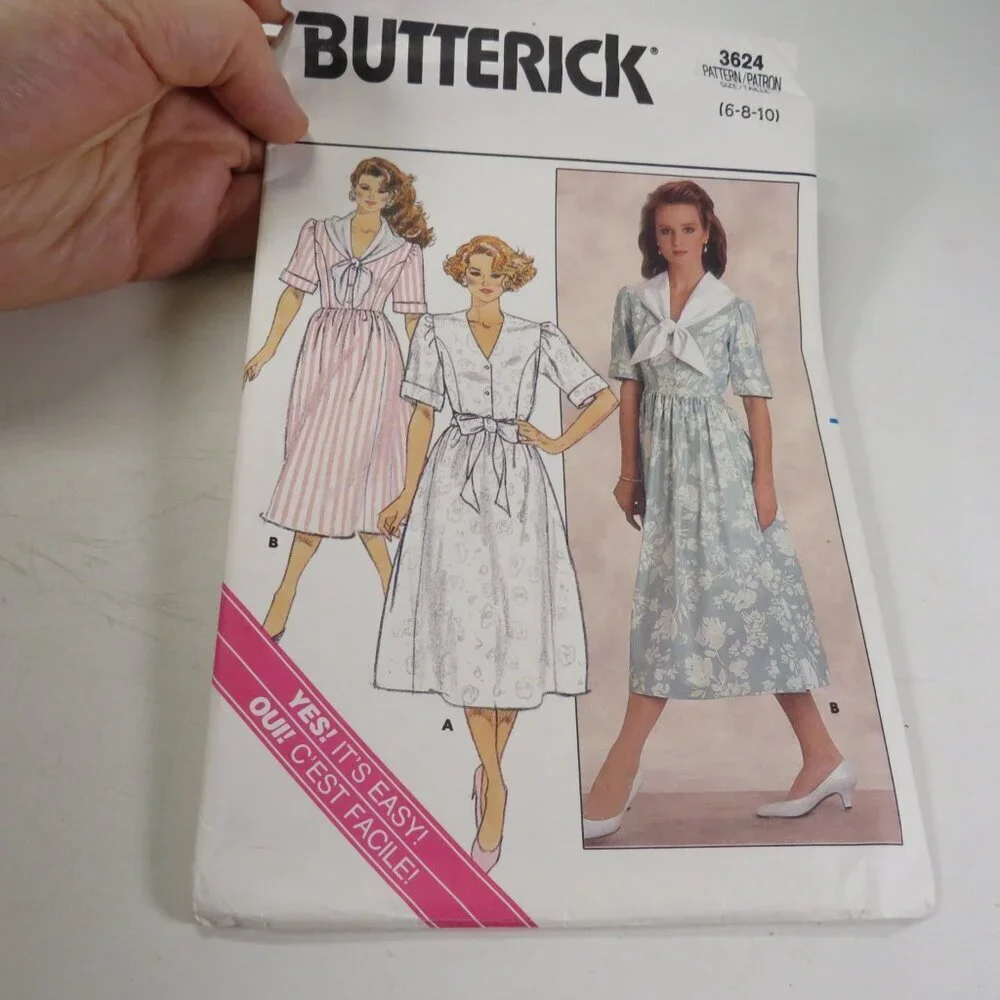 Butterick 3624 sewing